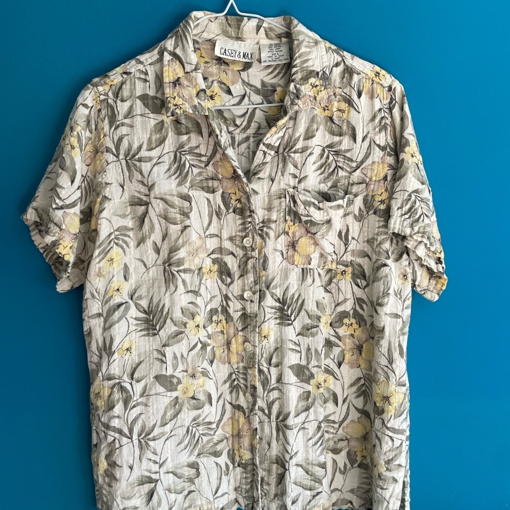 Floral Button Up